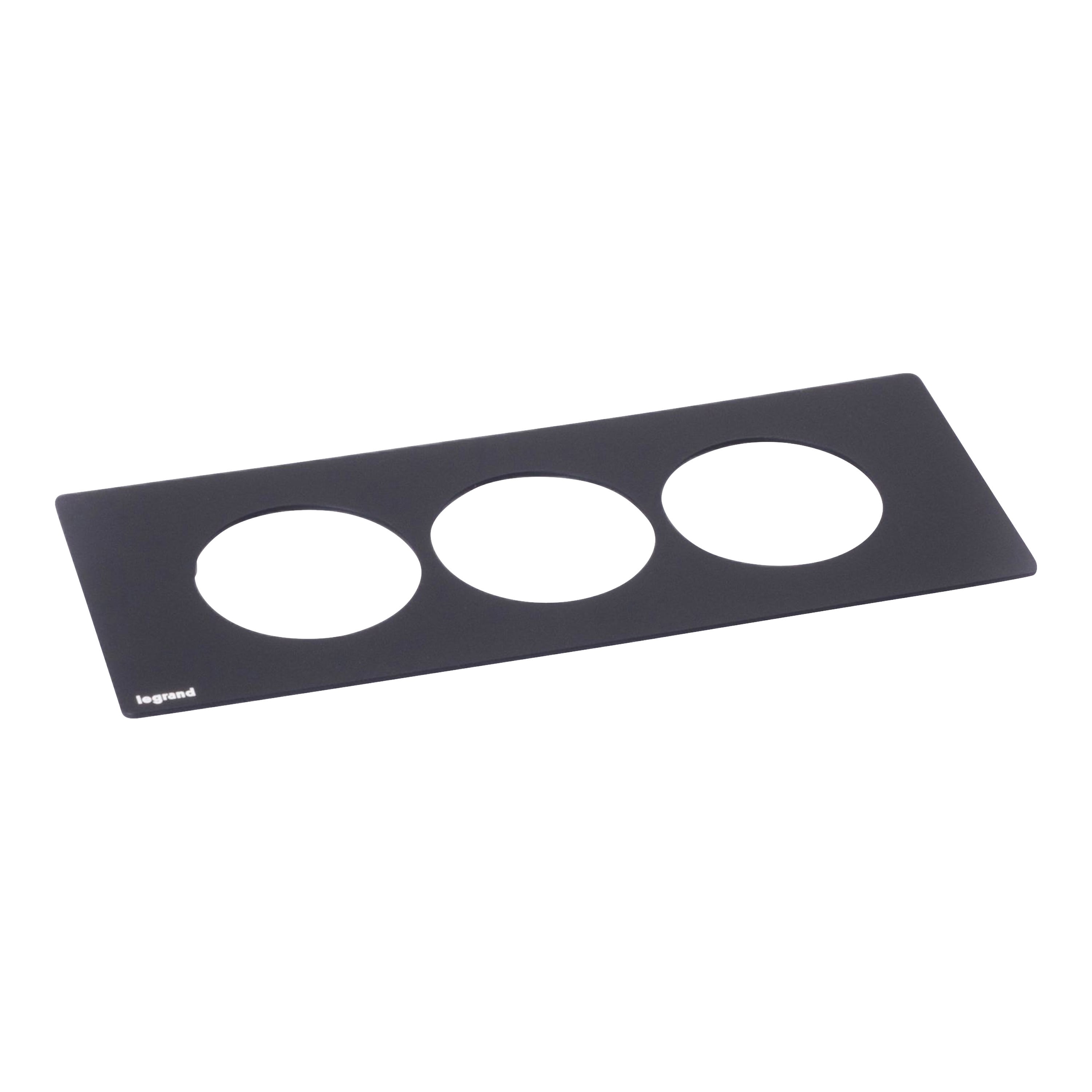 Planet Wattohm - Plaque Disq'In Incara 3 postes noir