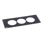 Planet Wattohm - Plaque Disq'In Incara 3 postes noir