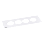Planet Wattohm - Plaque Disq'In Incara 4 postes blanc