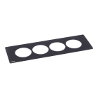 Planet Wattohm - Plaque Disq'In Incara 4 postes noir