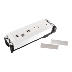 Planet Wattohm - Multilink Incara horizontal mobilier 2x2P+T + USB A+C +RJ45 + HDMI - blanc