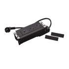 Planet Wattohm - Multilink Incara horizontal pour mobilier 2x2P+T + USB A+C - noir