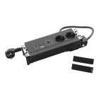 Planet Wattohm - Prise Multilink horiz. 2x2P+T Schuko + USB A+C + 1 RJ45 + HDMI - cord 2m - noir