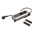 Planet Wattohm - Prise Multilink Incara horizontal 2x2P+T Schuko + USB A+C - cord 2m - métal