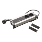 Planet Wattohm - Prise Multilink horiz. 2x2P+T Schuko + USB A+C + 1 RJ45 + HDMI - cord 2m - métal