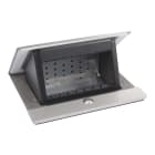 Planet Wattohm - Pop up Incara à équiper 4 modules - aluminium brossé avec couvercle IP44