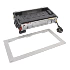 Planet Wattohm - Flip-up Incara 3x2P+T Surface + chargeur USB Type-A+C - 8 modules métal