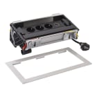 Planet Wattohm - Prise Flip-up 3x2P+T Schuko + prise USB Type-A+C - 8 modules - cordon 2m - métal