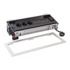 Planet Wattohm - Prise Flip-up 3x2P+T Schuko + USB A+C + 3xRJ45 + HDMI - 12 mod - cord 2m - métal