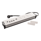 Planet Wattohm - Multilink Incara mural vertical 3x2P+T + USB A+C + RJ45 + HDMI - blanc