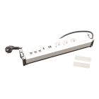 Planet Wattohm - Prise Multilink vert. mur 3x2P+T Schuko, USB A+C, 3RJ45, HDMI - cord 2m - blanc