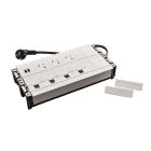 Planet Wattohm - Multilink Incara mural vertical 3x2P+T + USB A+C + 4xRJ45 - blanc
