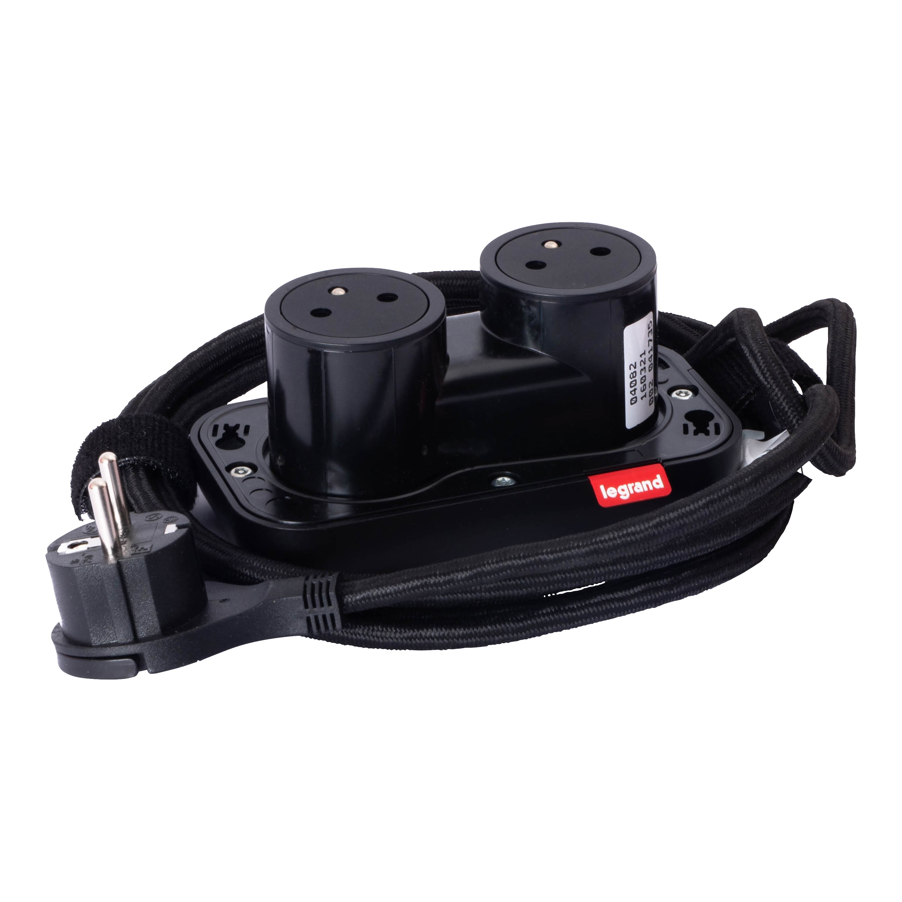 Planet Wattohm - Double prise 2P+T Surface Electr'On Incara 2 postes - noir