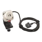 Planet Wattohm - Prise Electr'on USB A+C Incara 1 poste- cordon 2,5m fiche BS - blanc