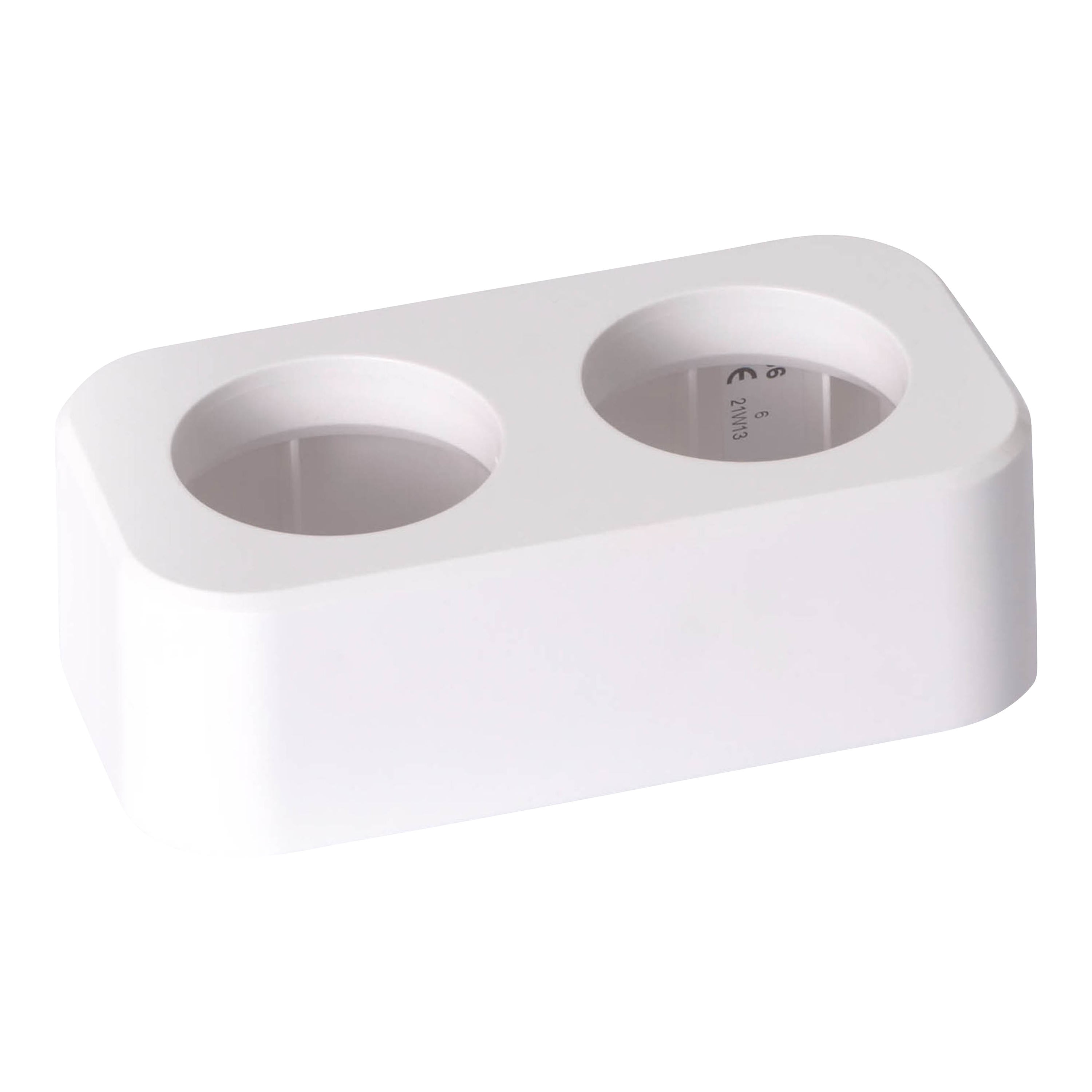 Planet Wattohm - Finition Electr'On Incara 2 postes - blanc