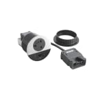 Planet Wattohm - Disq80 Incara 2P+T BS + USB A+C + RJ45 + cordon 2m fiche Intersoc - métal