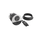 Planet Wattohm - Disq80 Incara 2P+T BS + USB A+C + RJ45 + cordon 0,5m fiche Wieland - métal