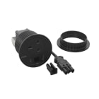 Planet Wattohm - Disq80 Incara 2P+T BS + USB A+C + sortie câble + cord 0,5m Wieland - noir