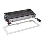 Planet Wattohm - Prise Flip-up 3x2P+T BS, prise USB Type-A+C - 12 mod - cord 0,5m Wieland - métal