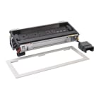 Planet Wattohm - Prise Flip-up 2x2P+T BS, USB A+C, 3xRJ45, HDMI - 12 mod - cord 2m Intrsc - métal