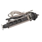 Planet Wattohm - Tower 60 Incara Ø60mm 3 prises 2P+T + 2 prises RJ45 + 1 chargeur USB A+C