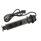Planet Wattohm - Tower 60 Incara Ø60mm 3x2P+T Schuko + 1 prise USB A+C - cordon 2m