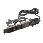 Planet Wattohm - Tower 60 Incara Ø60mm 3x2P+T Schuko + 2 RJ45 + 1 prise USB A+C - cordon 2m