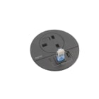 Planet Wattohm - Disq80 Incara noir 1 prise bs usb a+c sortie cable cordon 2m fiche bs1363