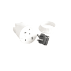 Planet Wattohm - Disq80 Incara blanc prise bs usb a+c cordon 2m avec fiche