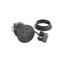 Planet Wattohm - Disq80 Incara noir prise bs usb a+c cordon 2m avec fiche