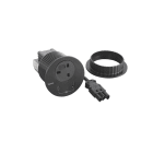 Planet Wattohm - Disq80 Incara noir prise bs usb a+c cordon 0,5m avec fiche gst18