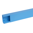Planet Wattohm - Goulotte distribution Viadis 120x60mm-Fond+couvercle-1 compart-Longueur 2m-Bleu