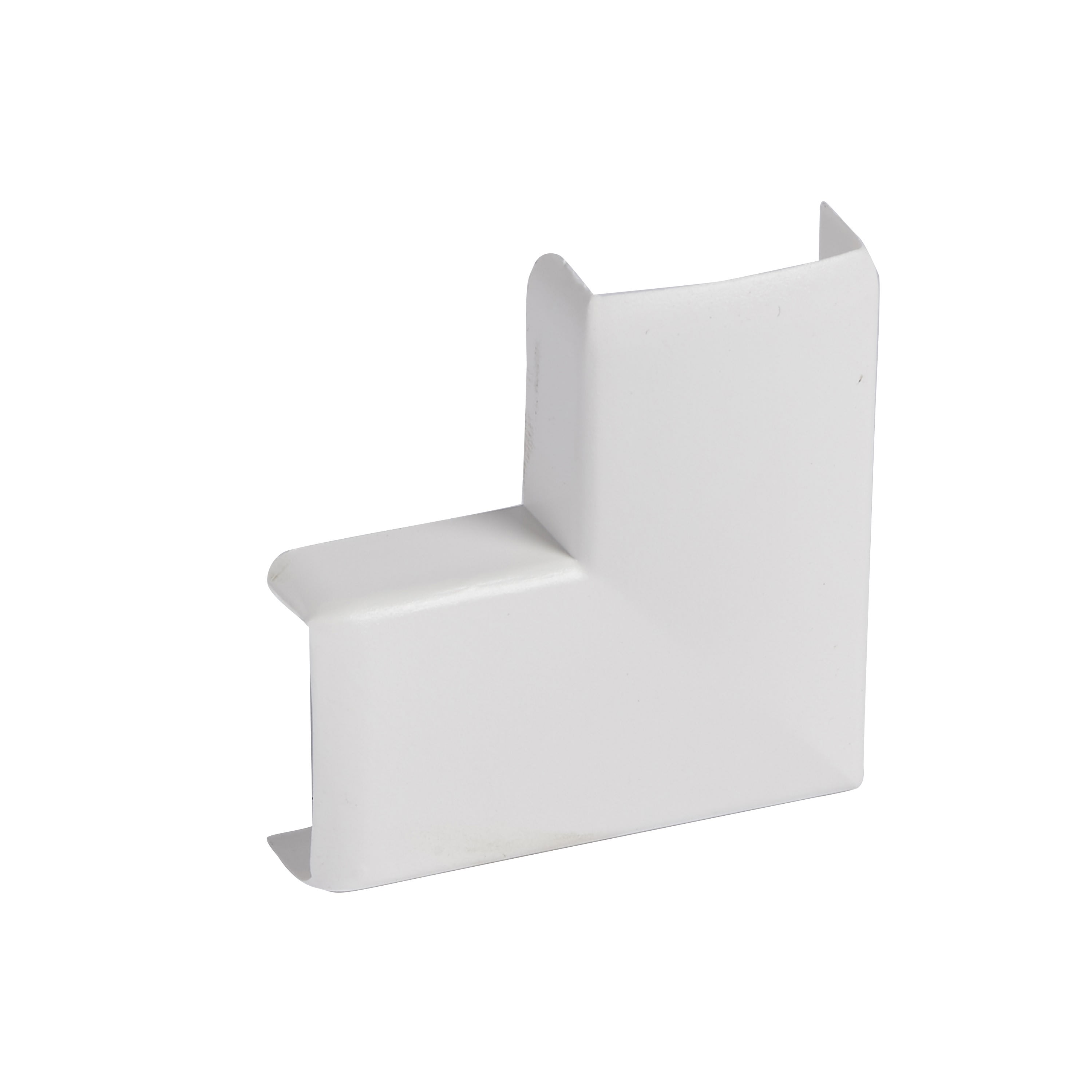 Planet Wattohm - Angle plat pour moulure Keva 20mmx10mm - PVC Blanc Artic