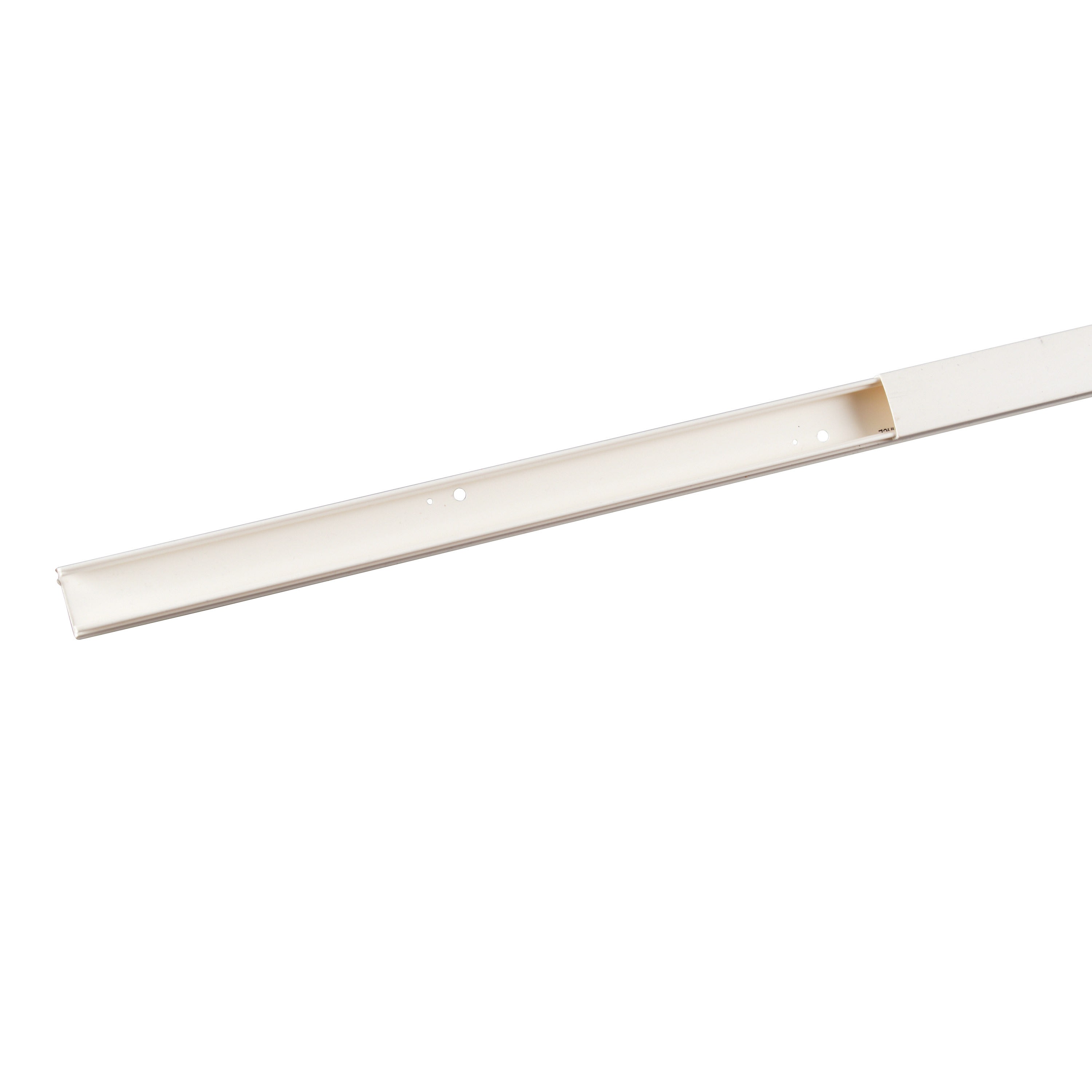 Planet Wattohm - Moulure Keva 22mmx12mm-Fond+couvercle-1 compartiment-Longueur 2,10m-Blanc Artic