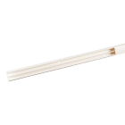 Planet Wattohm - Moulure Keva 22mmx12mm-Fond+couvercle-2 compartiments-Longueur 2,10m-Blanc Artic