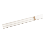 Planet Wattohm - Moulure Keva 32mmx12mm-Fond+couvercle-2 compartiments-Longueur 2,10m-Blanc Artic