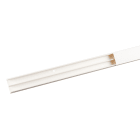 Moulure Keva 32mmx15mm-Fond+couvercle-2 compartiments-Longueur 2,10m-Blanc Artic