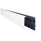 Planet Wattohm - Plinthe Keva 80x20mm - Fond+couvercle - 3 compartiments -Longueur 2m-Blanc Artic