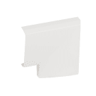Planet Wattohm - Angle plat A - Pour plinthe Keva LED System 40mmx12,5mm - PVC Blanc Artic