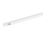 Planet Wattohm - Goulotte distribution Viadis 25x25mm-Fond+couvercle-1 compart-Longueur 2m-Blanc