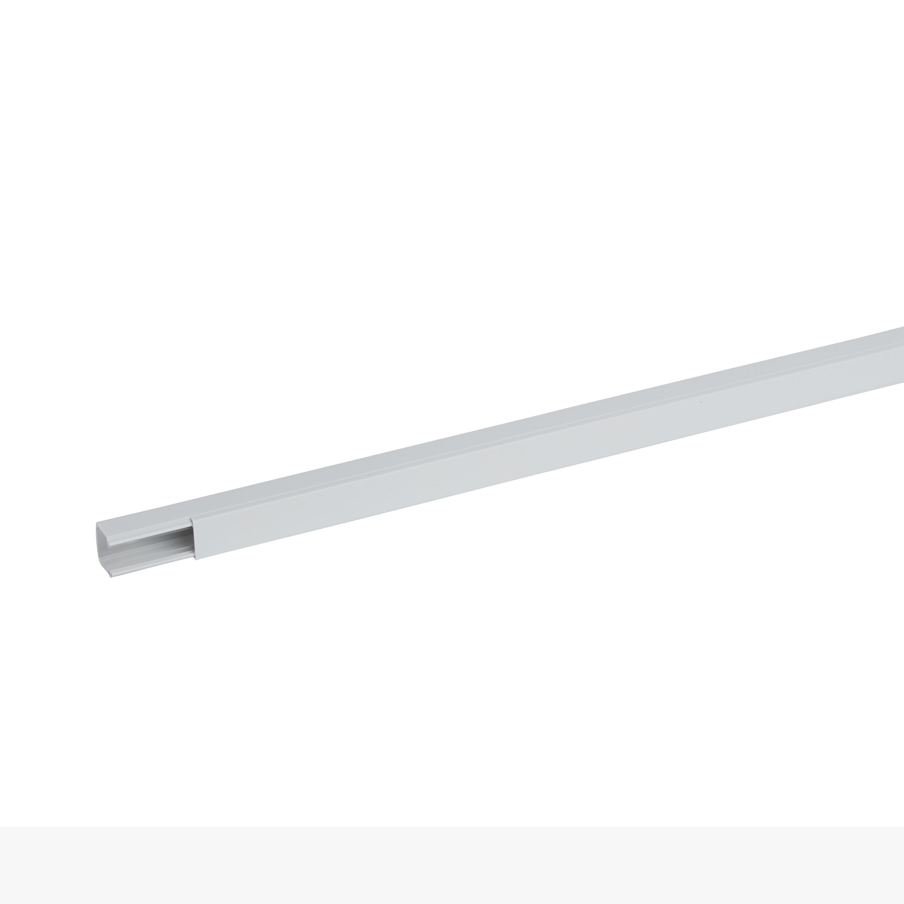Planet Wattohm - Goulotte distribution Viadis 25x25mm-Fond+couvercle-1 compart-Longueur 2m-Gris