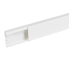 Planet Wattohm - Goulotte distribution Viadis 80x25mm-Fond+couvercle-1 compart-Longueur 2m-Blanc
