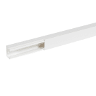 Planet Wattohm - Goulotte distribution Viadis 60x40mm-Fond+couvercle-1 compart-Longueur 2m-Blanc