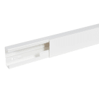 Planet Wattohm - Goulotte distribution Viadis 90x40mm-Fond+couvercle-1 compart-Longueur 2m-Blanc