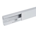 Planet Wattohm - Goulotte distribution Viadis 90x40mm-Fond+couvercle-1 compart-Longueur 2m-Gris