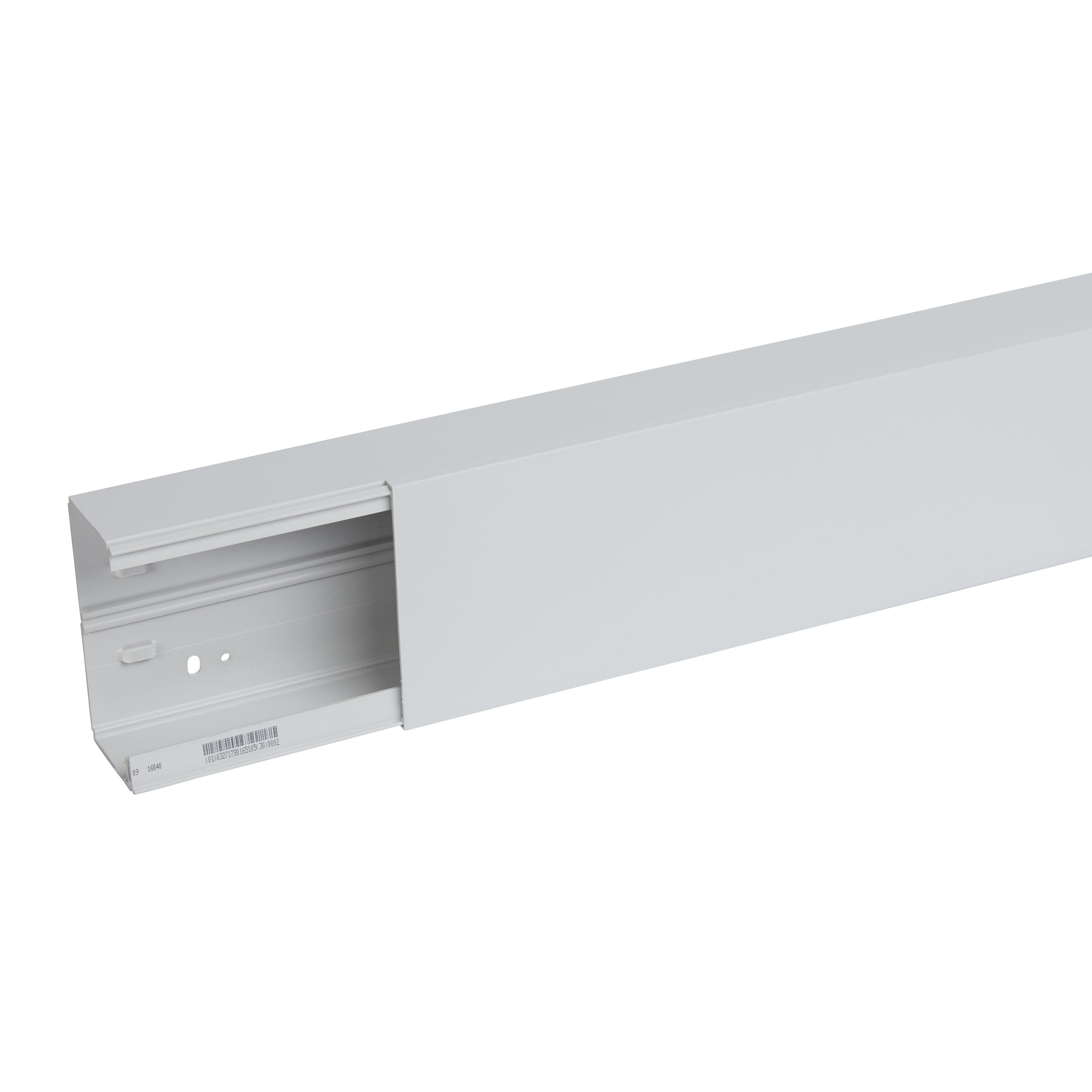 Planet Wattohm - Goulotte distribution Viadis 120x60mm-Fond+couvercle-1 compart-Longueur 2m-Gris