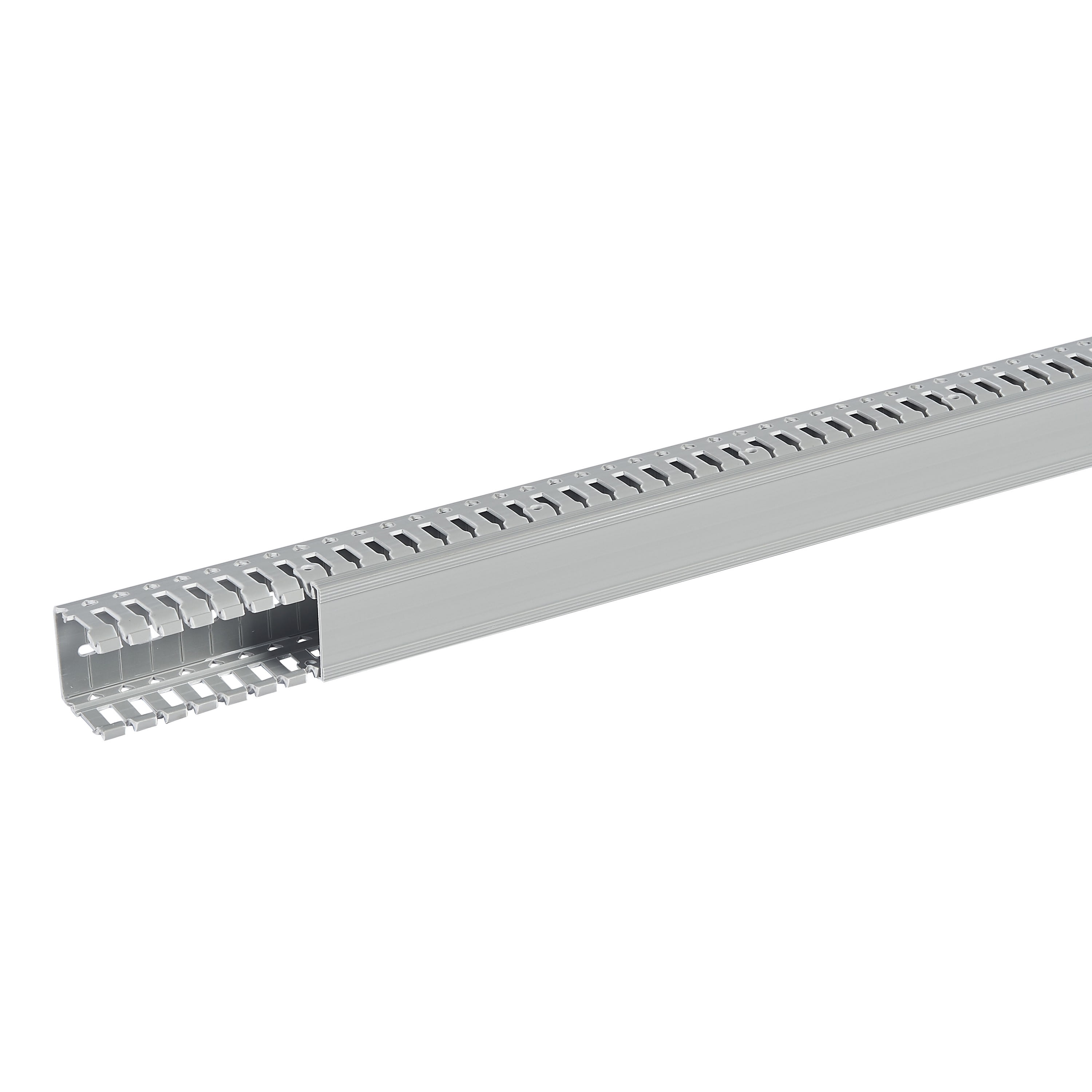 Planet Wattohm - Goulotte Segma 40mmx40mm - Pas de 6mm à 6,5mm - 1 couvercle - Longueur 2m - PVC