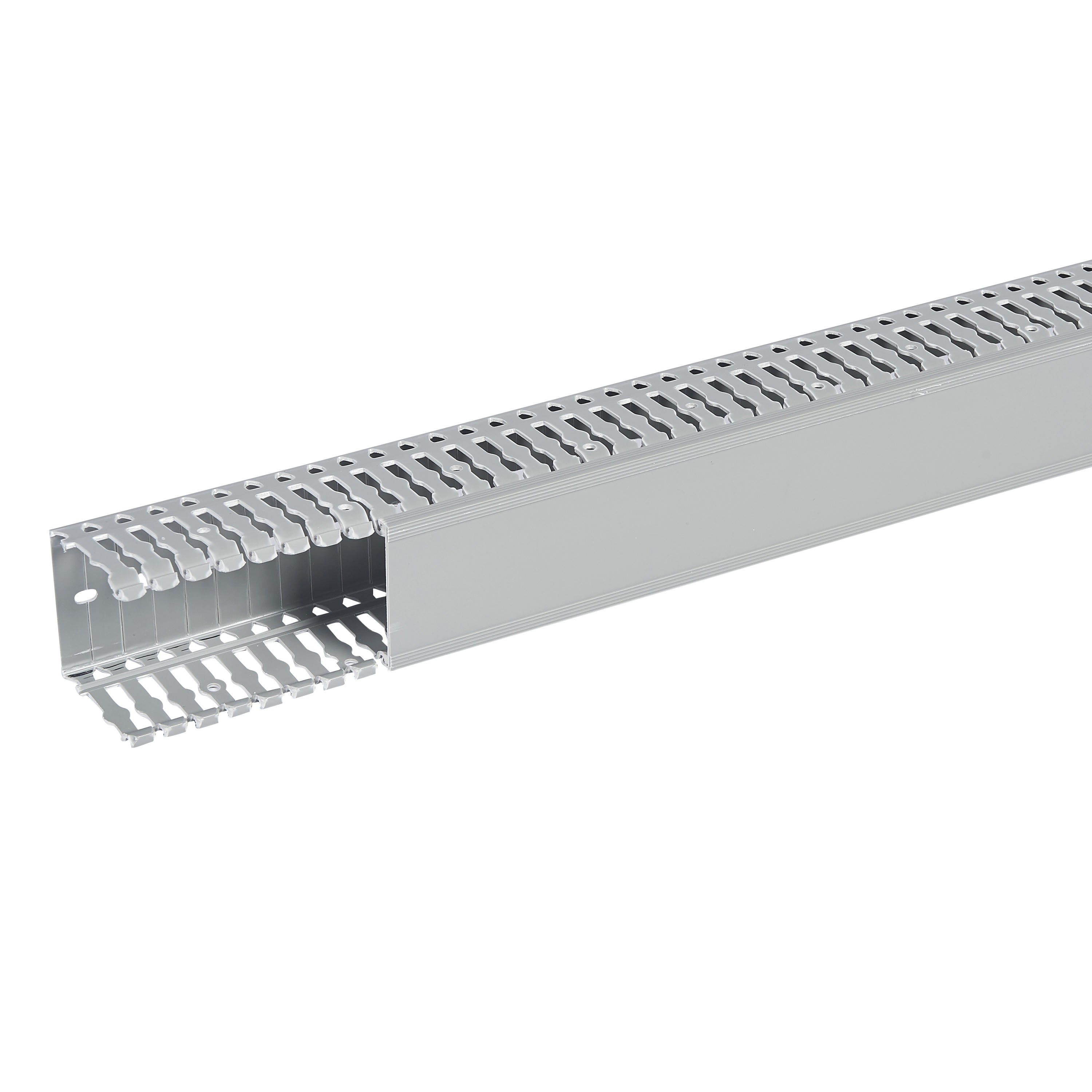 Planet Wattohm - Goulotte Segma 60mmx60mm - Pas de 6mm à 6,5mm - 1 couvercle - Longueur 2m - PVC