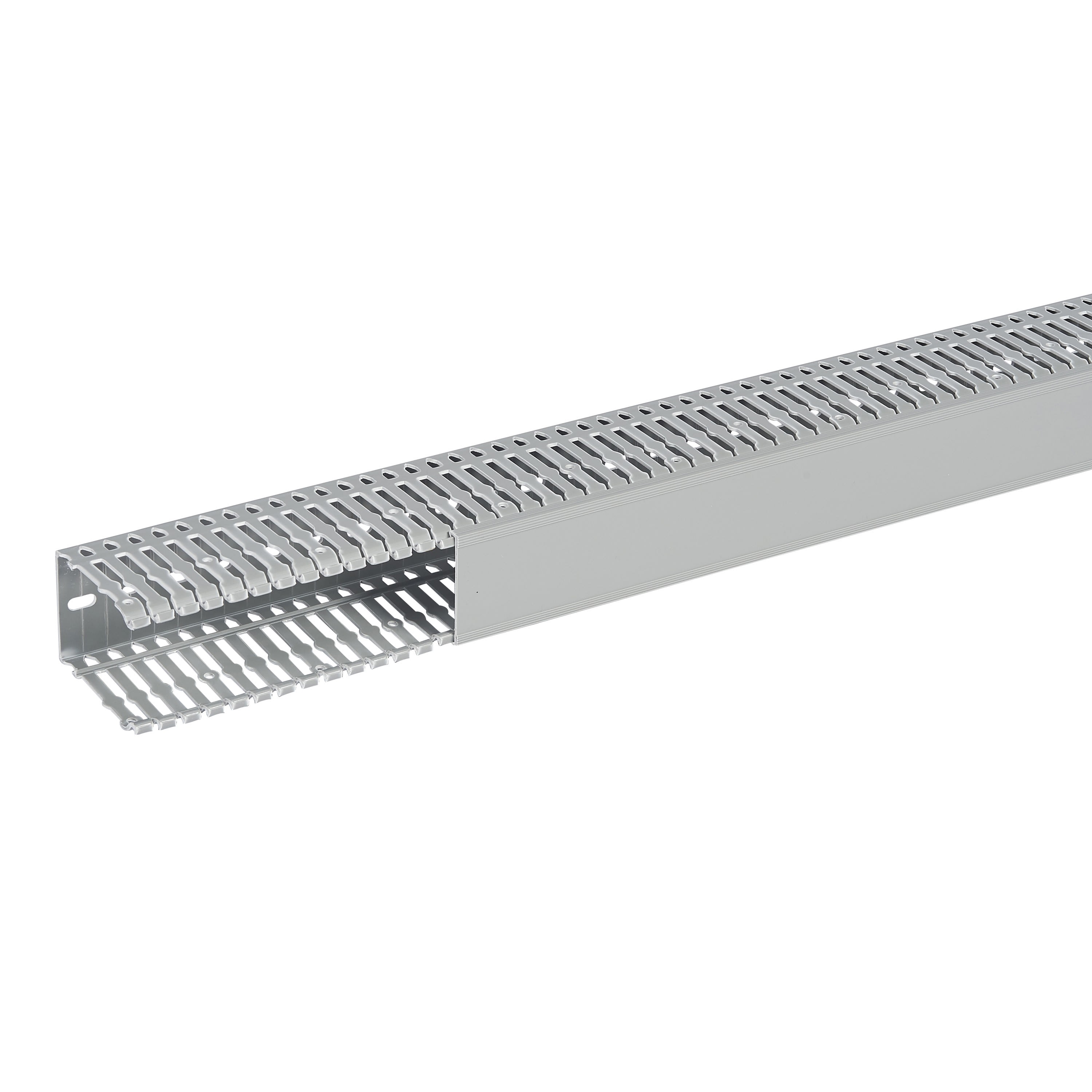 Planet Wattohm - Goulotte Segma 60mmx80mm - Pas de 6mm à 6,5mm - 1 couvercle - Longueur 2m - PVC