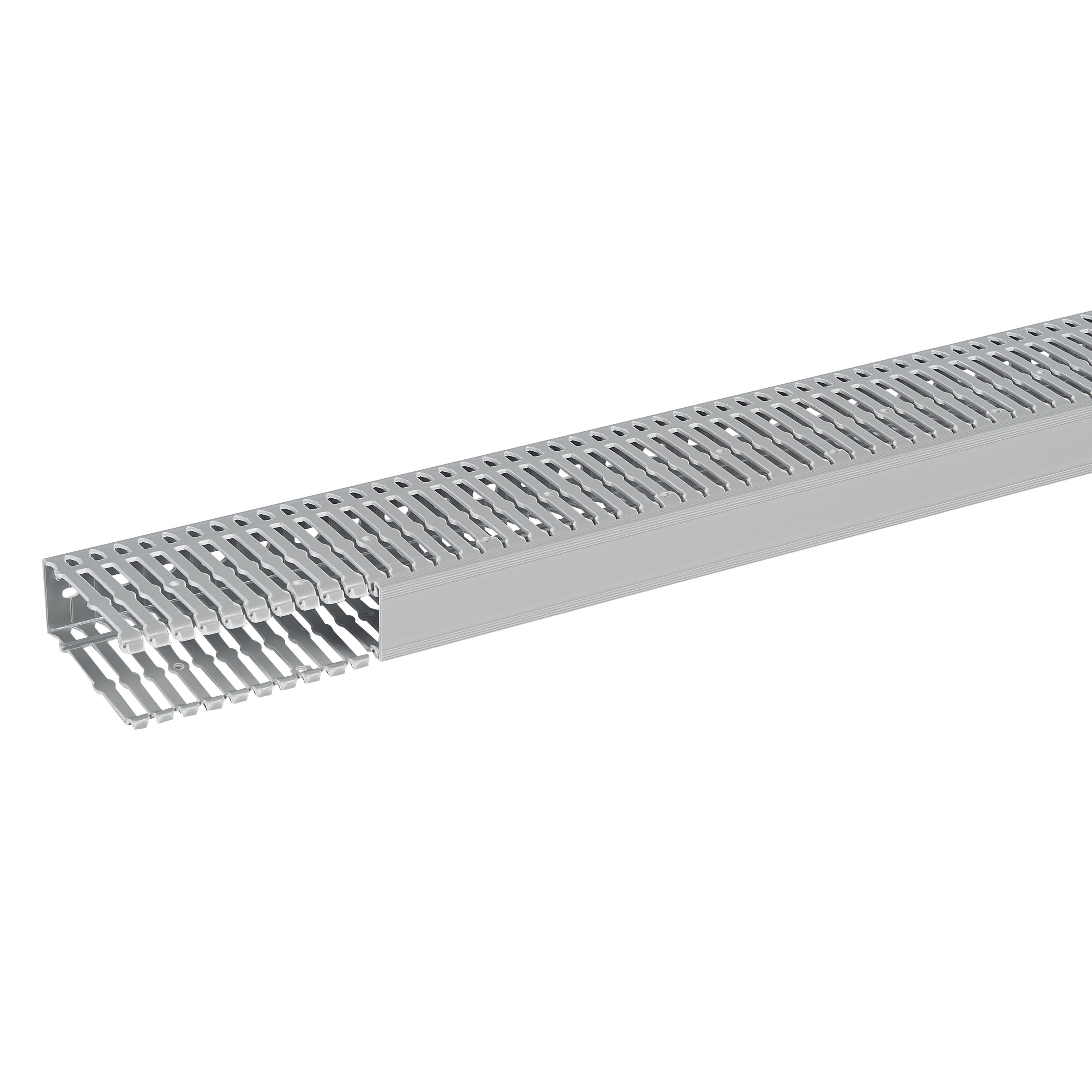 Planet Wattohm - Goulotte Segma 40mmx100mm - Pas de 6mm à 6,5mm - 1 couvercle - Longueur 2m - PVC